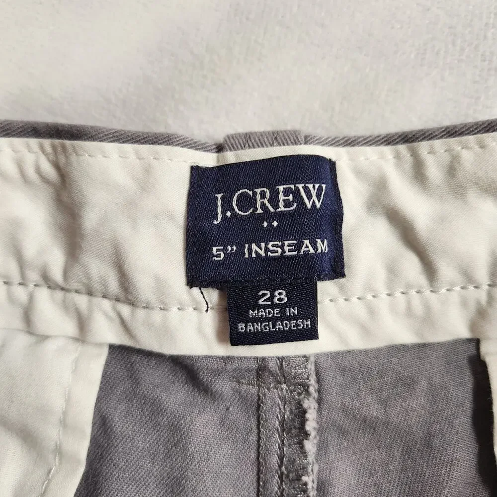 J.CREW Gray Chino Shorts Women’s Size 28 - Casual Preppy Summer 5